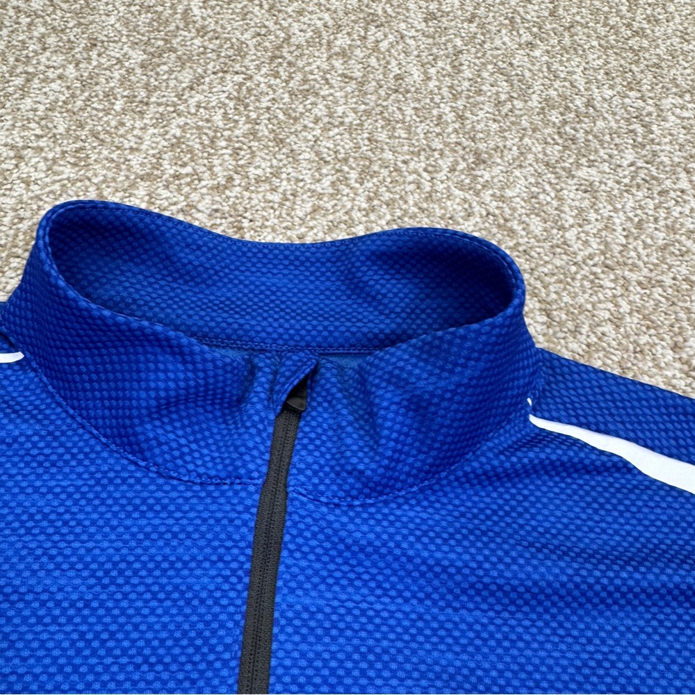 Columbia Golf Vibrant Blue 1/4 Zip Training T Shirt men’s size large - Picture 4 of 14